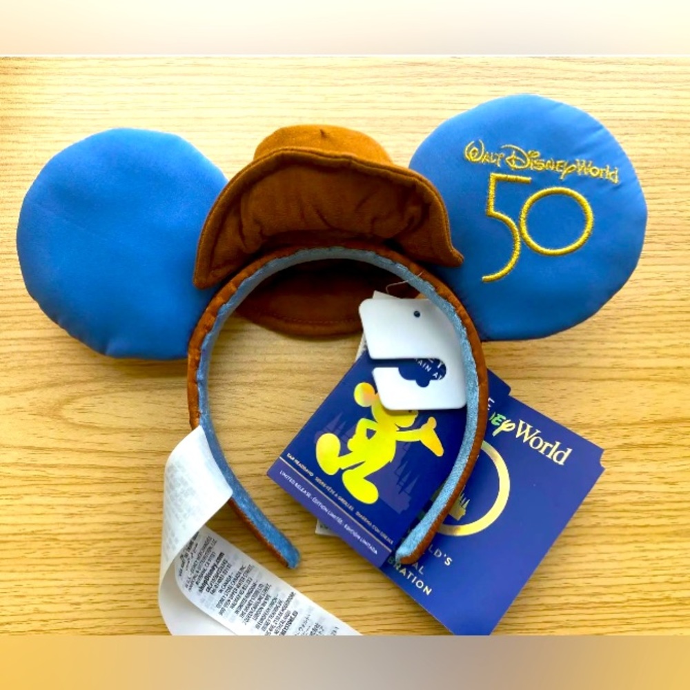 Disney Parks 50th Annviersary Thunder Mountain Railroad Ears
